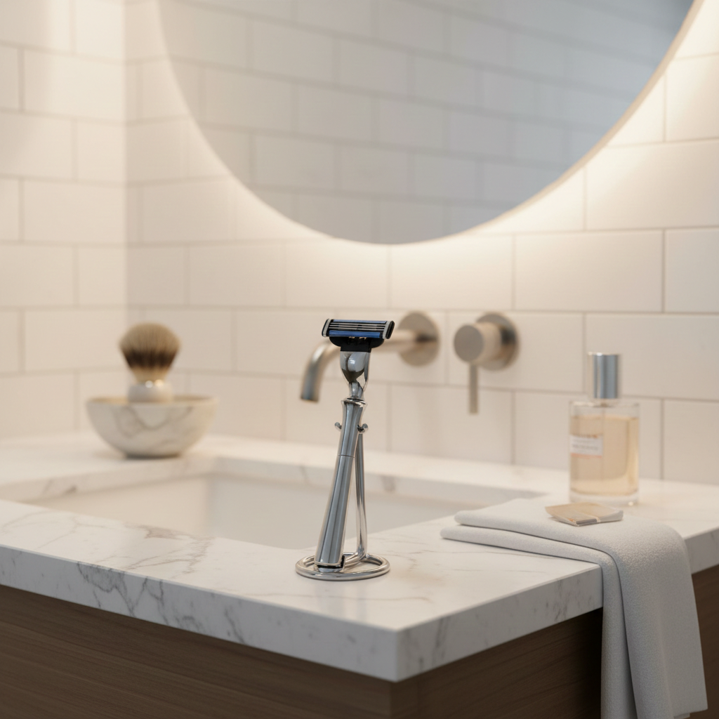 Mach 3 Edelstahlrasierer mit Ständer